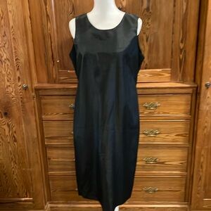 Leslie Fay little black dress sz 14P